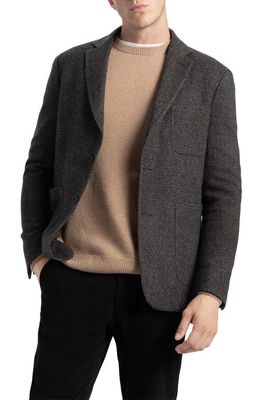 SOFT CLOTH Soft Wool Blend Blazer in Camel Black