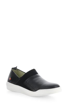 Softinos by Fly London Baju Slip-On Sneaker in Black Smooth Leather
