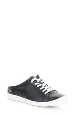 Softinos by Fly London Idle Sneaker in Black Smooth Leather