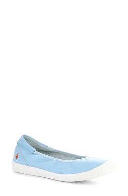 Softinos by Fly London Ilme Ballet Flat in Sky Smooth Leather 