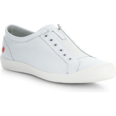 Softinos by Fly London Irit Low Top Sneaker in White Smooth 