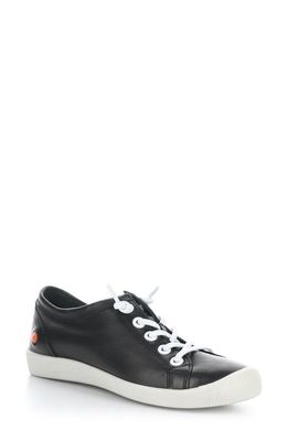Softinos by Fly London Isla Sneaker in 029 Black Smooth Leather