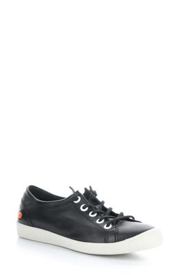 Softinos by Fly London Isla Sneaker in 053 Black Smooth Leather