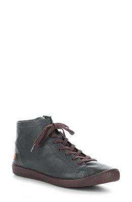 Softinos by Fly London Lace-Up Sneaker in Grey Supple Leather