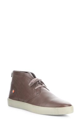 Softinos by Fly London Rusk Sneaker in Dark Brown Washed Leather