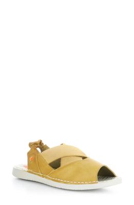 Softinos by Fly London Tiep Sandal in 003 Yellow Washed Leather