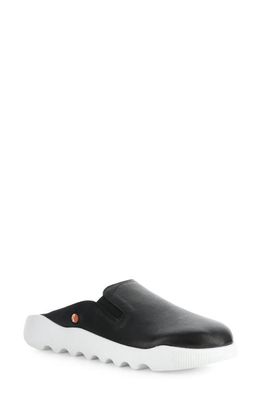 Softinos by Fly London Wadi Mule Sneaker in Black Smooth Leather