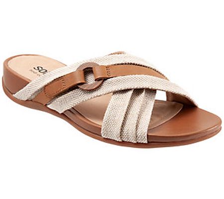 Softwalk Adjustable Slip-On Sandals - Taza