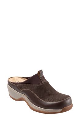 SoftWalk® Aberdeen Mule in Dk Brown 