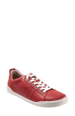 SoftWalk® Athens Sneaker in Dark Red Leather