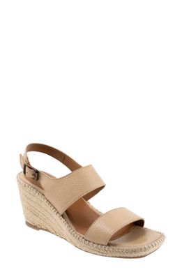 SoftWalk® Hartley Slingback Espadrille Wedge Sandal in Beige 