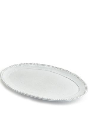 Soho Home Hillcrest embossed-detail platter - White