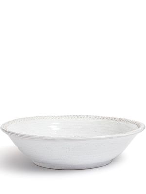 Soho Home Hillcrest leaf-detail serving bowl - White