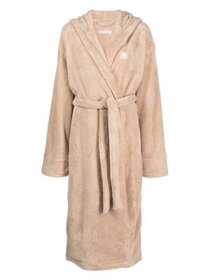 Soho Home x Browns House embroidered-logo robe - Neutrals