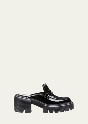 Soho Patent Penny Loafer Mules