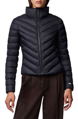 Soia & Kyo Andria Water Repellent Chevron Quilting Down Jacket in Black