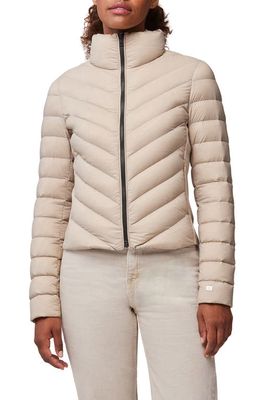 Soia & Kyo Andria Water Repellent Chevron Quilting Down Jacket in Hush