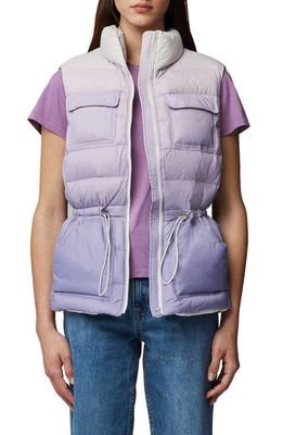 Soia & Kyo Dana Water Repellent 700 Fill Power Down Vest in Lavender-Ivory