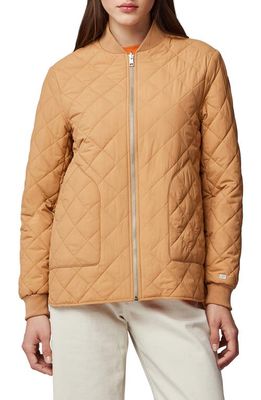 Soia & Kyo Jodie Quilted Reversible Bomber Jacket in Biscuit-Melon