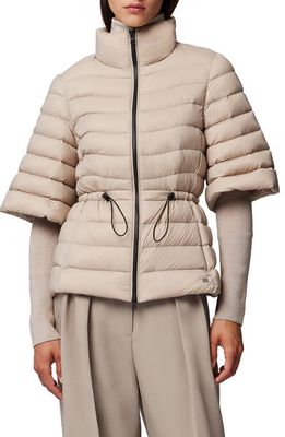 Soia & Kyo Skye Water Repellent Mixed Media Down Puffer Coat in Hush 