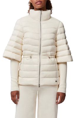 Soia & Kyo Skye Water Repellent Mixed Media Down Puffer Coat in Powder 