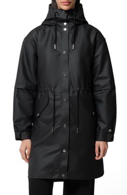 Soia & Kyo Sofia Waterproof Hooded Raincoat in Black