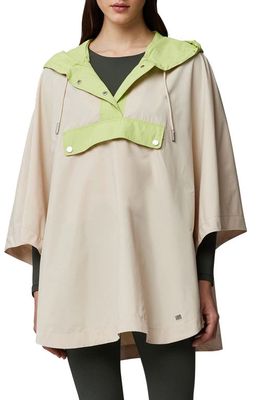 Soia & Kyo Water Repellent Poncho in Sand-Apple