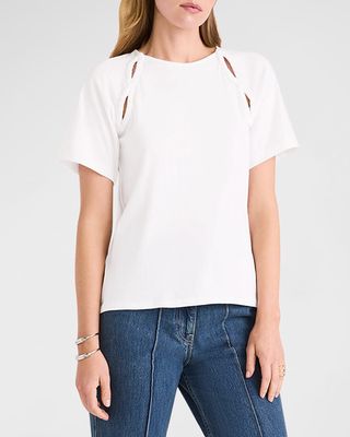 Solace Cutout Jersey Top