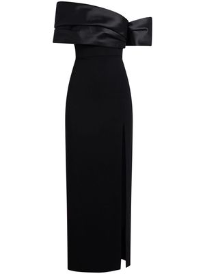 Solace London Alexis off-shoulder gown - Black