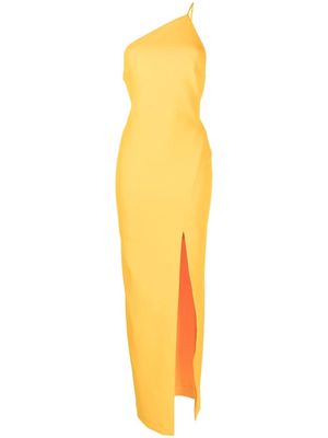 Solace London asymmetric-design sleeveless dress - Yellow