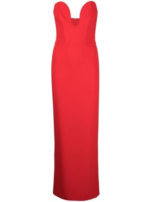 Solace London Audrey strapless maxi dress - Red