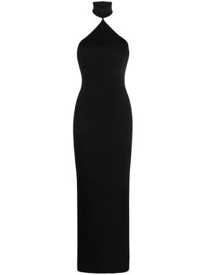 Solace London Blanca halterneck maxi dress - Black
