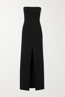 Solace London - Bysha Strapless Stretch-crepe Maxi Dress - Black