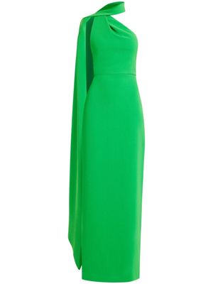Solace London Demi one-shoulder maxi dress - Green