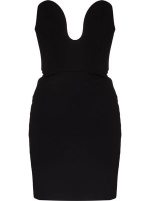 Solace London Fallon strapless mini dress - Black