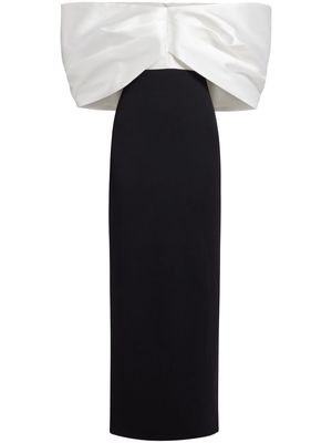 Solace London Filippa off-shoulder gown - Black