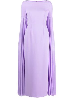 Solace London Grace crepe maxi dress - Purple