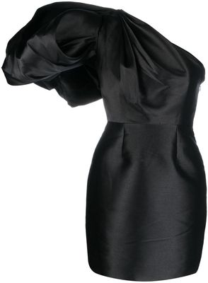 Solace London Hayes puff-sleeve mini dress - Black