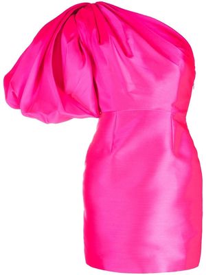 Solace London Hayes puff-sleeve minidress - Pink