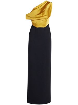 Solace London Kara one-shoulder maxi dress - Black