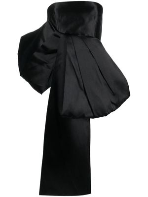 Solace London Nadina asymmetric strapless top - Black