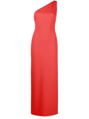 Solace London Nadine one-shoulder gown - Red