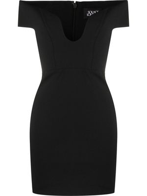 Solace London off-shoulder short dress - Black