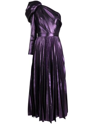 Solace London Sawyer one-shoulder maxi dress - Purple