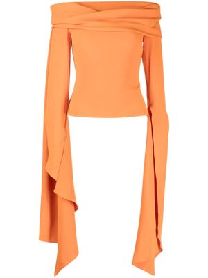 Solace London Stella off-shoulder blouse - Orange