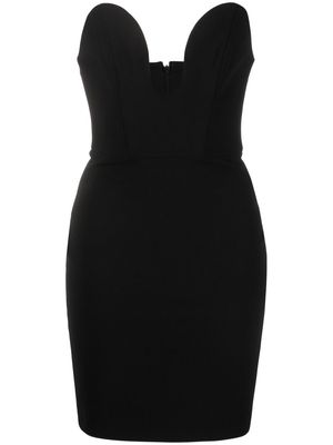 Solace London strapless sweetheart mini dress - Black