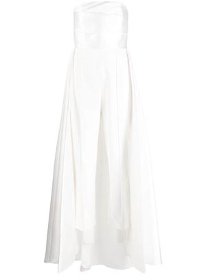 Solace London The Astra draped jumpsuit - White