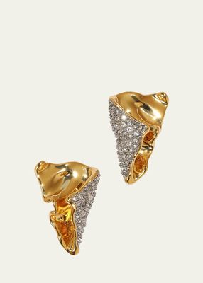 Solanales Crystal Folded Earrings