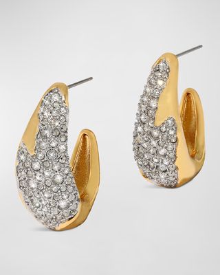 Solanales Crystal Hoop Earrings