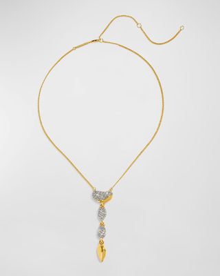 Solanales Crystal Pebble Drop Necklace